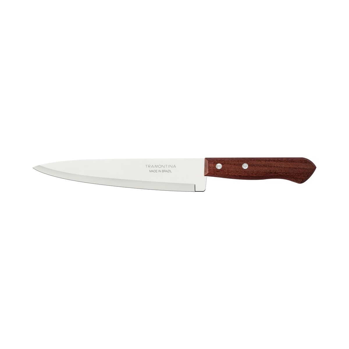 Faca Peixeira e Cozinha Tramontina Dynamic com Lâmina de Aço Inox e Cabo de Madeira Natural 8"