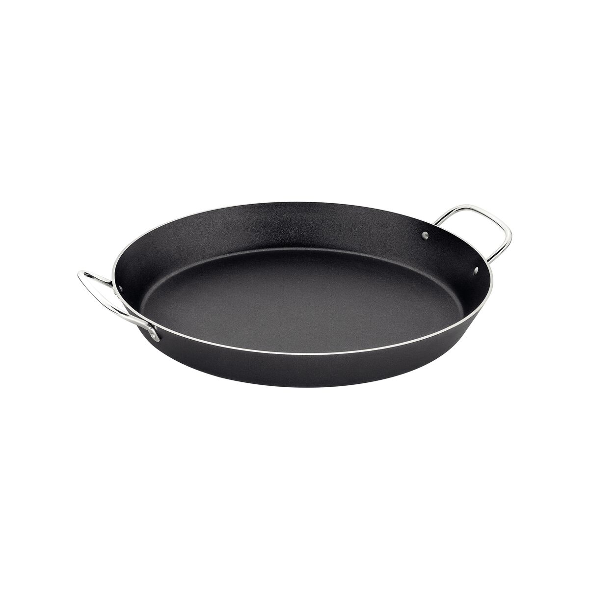 Paellera Tramontina Loreto em Alumínio com Revestimento Interno Antiaderente Starflon Max com Alças Metálicas Grafite 30 cm 2,5 L