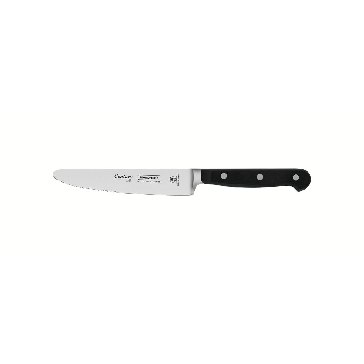 Faca para Churrasco Jumbo Tramontina Century com Lâmina em Aço Inox e Cabo em Policarbonato e Fibra de Vidro 5"