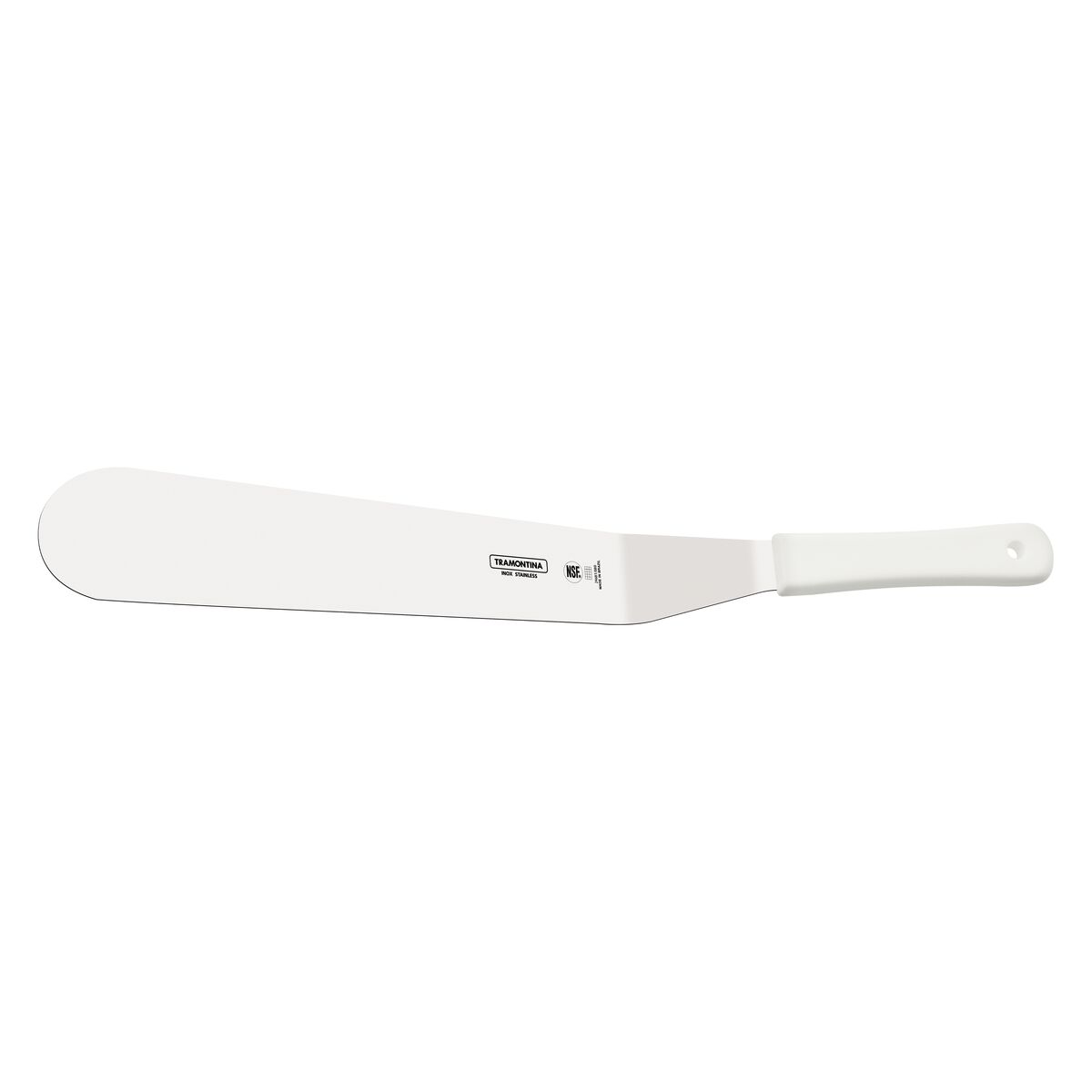 Espátula para Confeiteiro Tramontina Profissional com Lâmina de Aço Inox e Cabo em Polipropileno Branco 12"