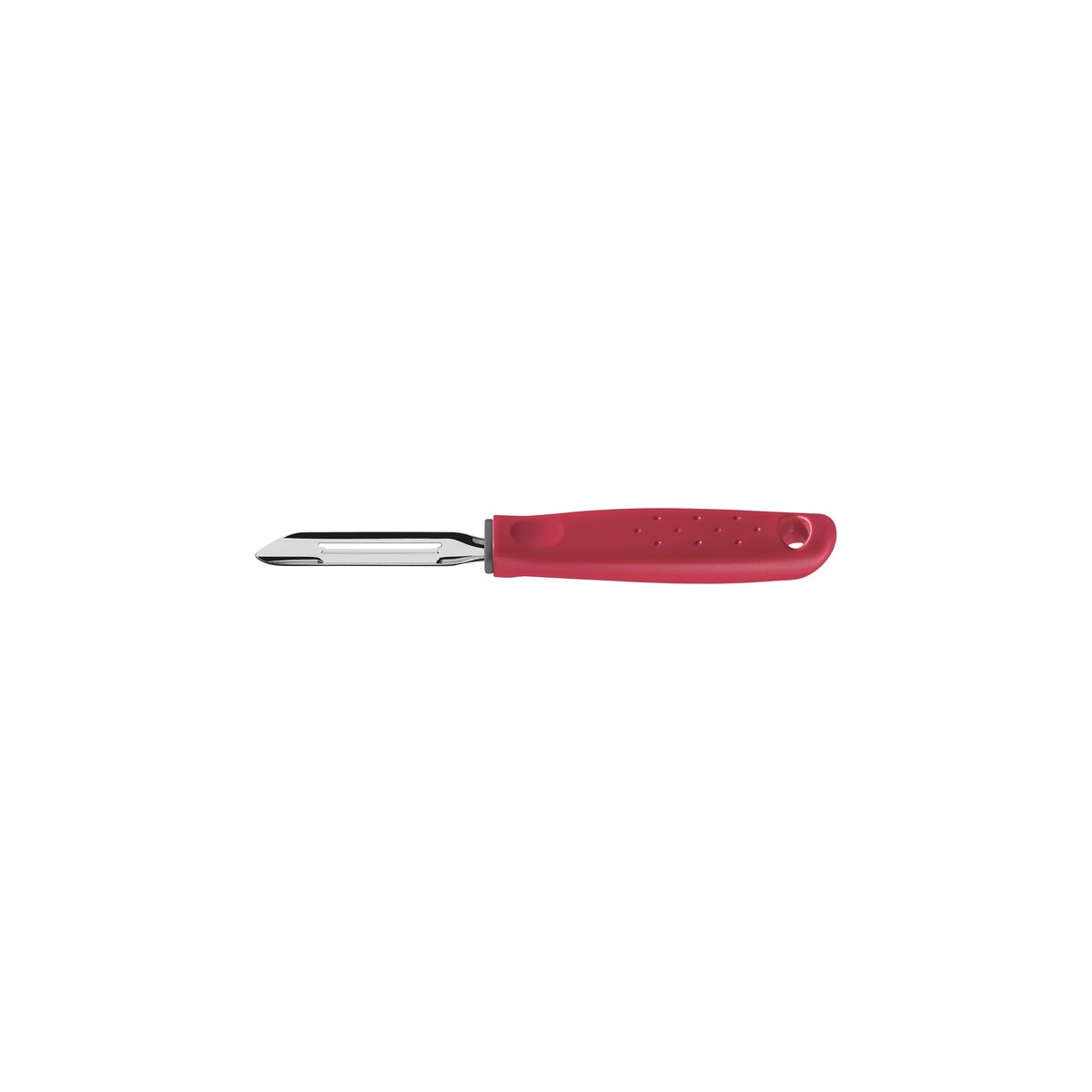 Descascador de Batatas Manual Tramontina Utilità em Aço Inox com Cabo de Polipropileno Vermelho