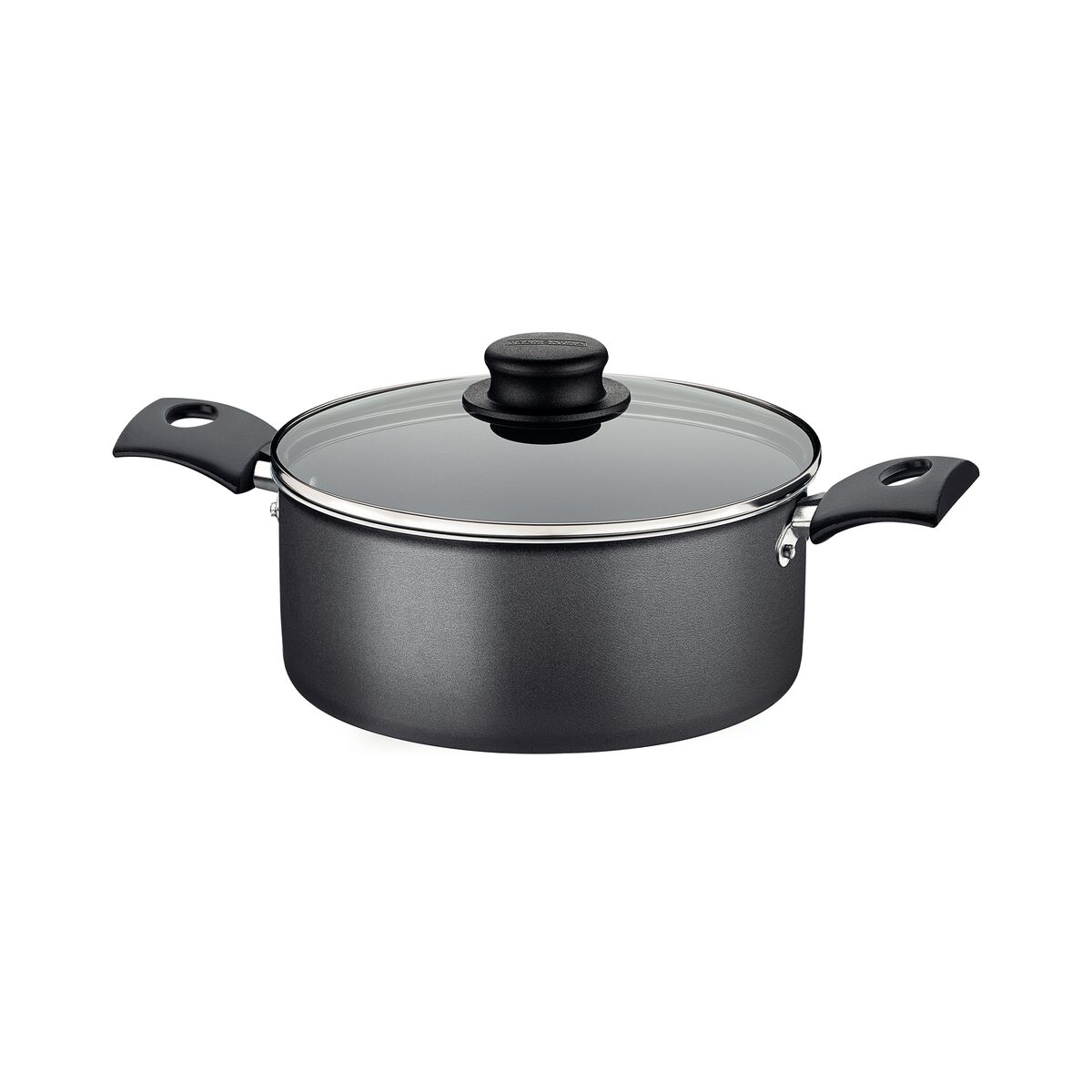 Caçarola Tramontina Turim em Alumínio com Revestimento Interno e Externo em Antiaderente Starflon Max Chumbo 20 cm 2,8 L