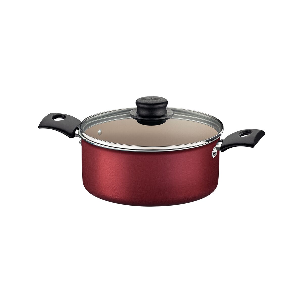 Caçarola Tramontina Turim em Alumínio com Revestimento Interno e Externo em Antiaderente Starflon Max Vermelha 18 cm 2 L