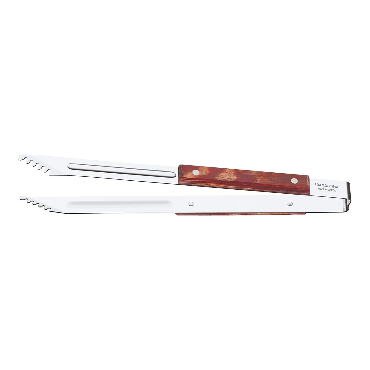 Pegador de Carne Tramontina Churrasco com Lâmina em Aço Inox e Cabo de Madeira Tratada Polywood Vermelho