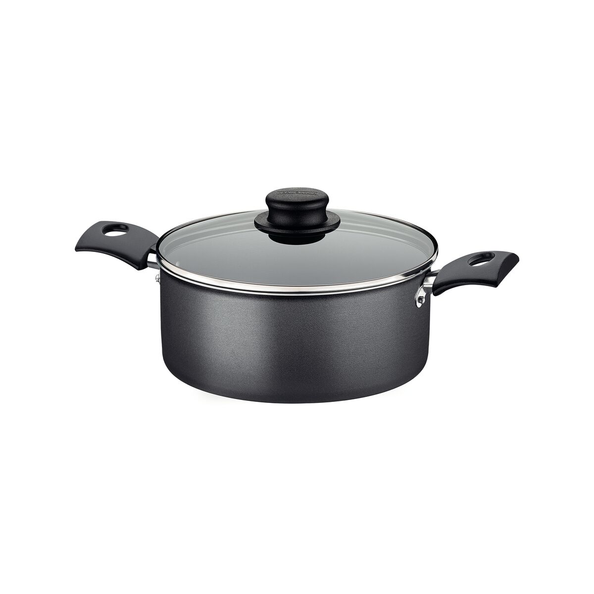 Caçarola Tramontina Turim em Alumínio com Revestimento Interno e Externo em Antiaderente Starflon Max Chumbo 18 cm 2 L