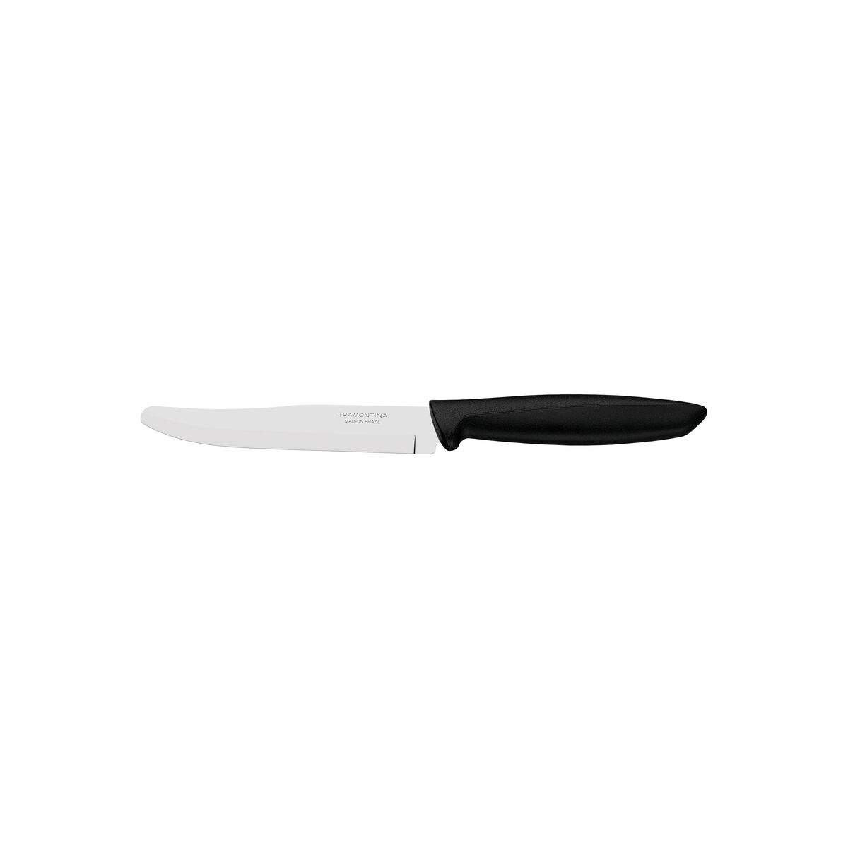 Faca para Frutas Tramontina Plenus com Lâmina em Aço Inox com Fio Liso e Cabo de Polipropileno Preto 5"