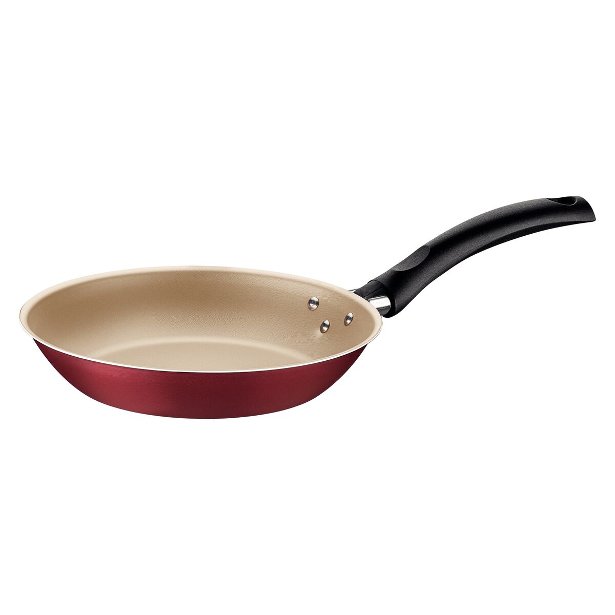 Frigideira Tramontina Turim em Alumínio com Revestimento Interno e Externo em Antiaderente Starflon Max Vermelha 26 cm 1,8 L