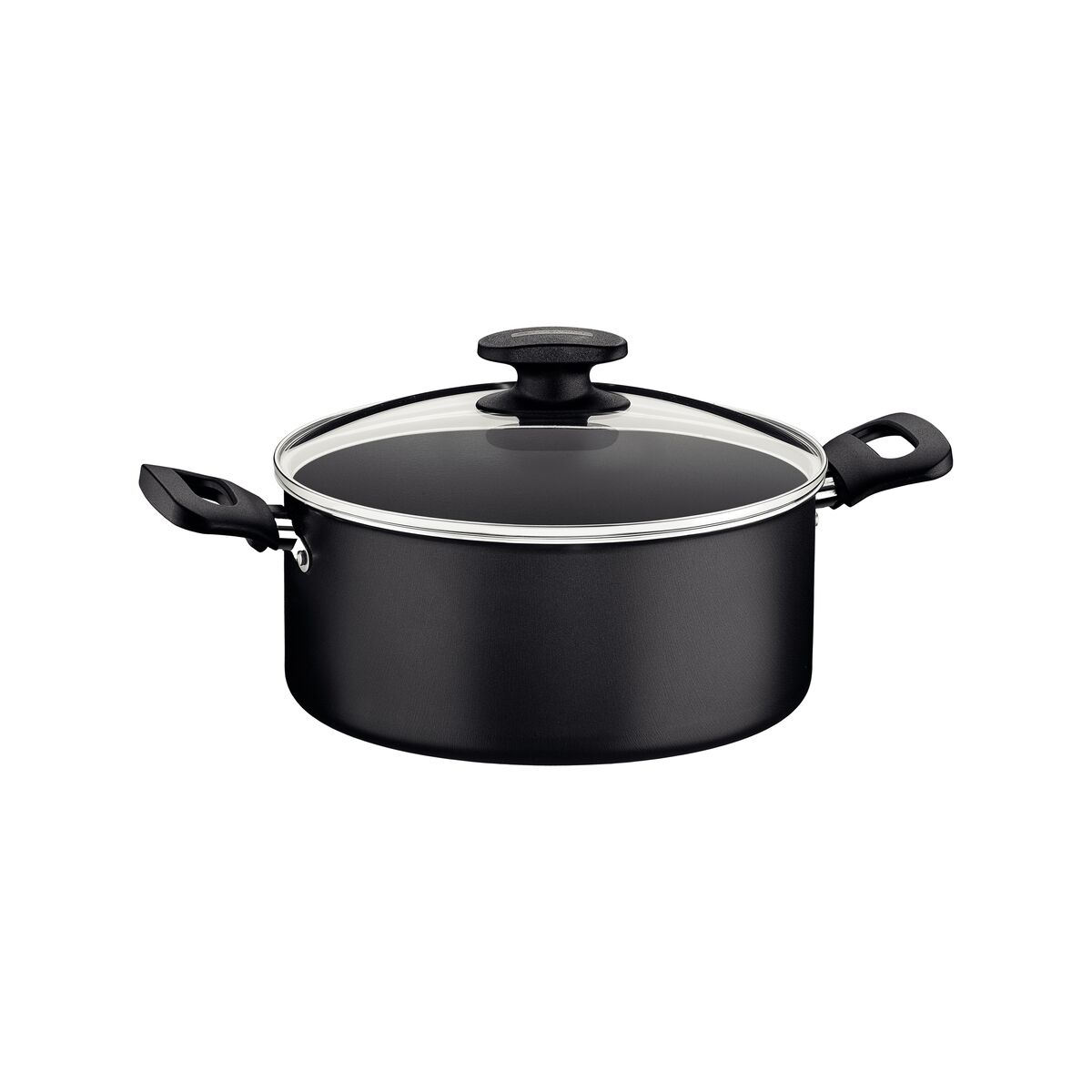 Caçarola Tramontina Loreto em Alumínio com Revestimento Interno e Externo Antiaderente Starflon Max com Alças Baquelite e Tampa 20 cm 2,8 L Grafite