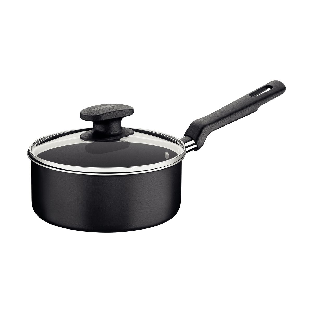 Panela Tramontina Loreto em Alumínio com Revestimento Interno e Externo Antiaderente Starflon Max Cabo Baquelite e Tampa de Vidro 20 cm 2,8 L Grafite