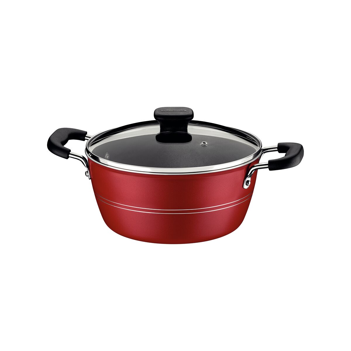 Caçarola Tramontina Sicília em Alumínio com Revestimento Interno e Externo em Antiaderente Starflon Excellent Vermelho 20 cm 2,4 L