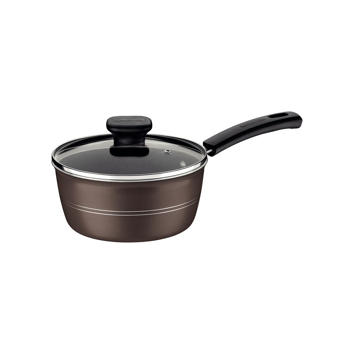 Panela Tramontina Sicília em Alumínio com Revestimento Interno e Externo em Antiaderente Starflon Excellent Avelã 16 cm 1,3 L