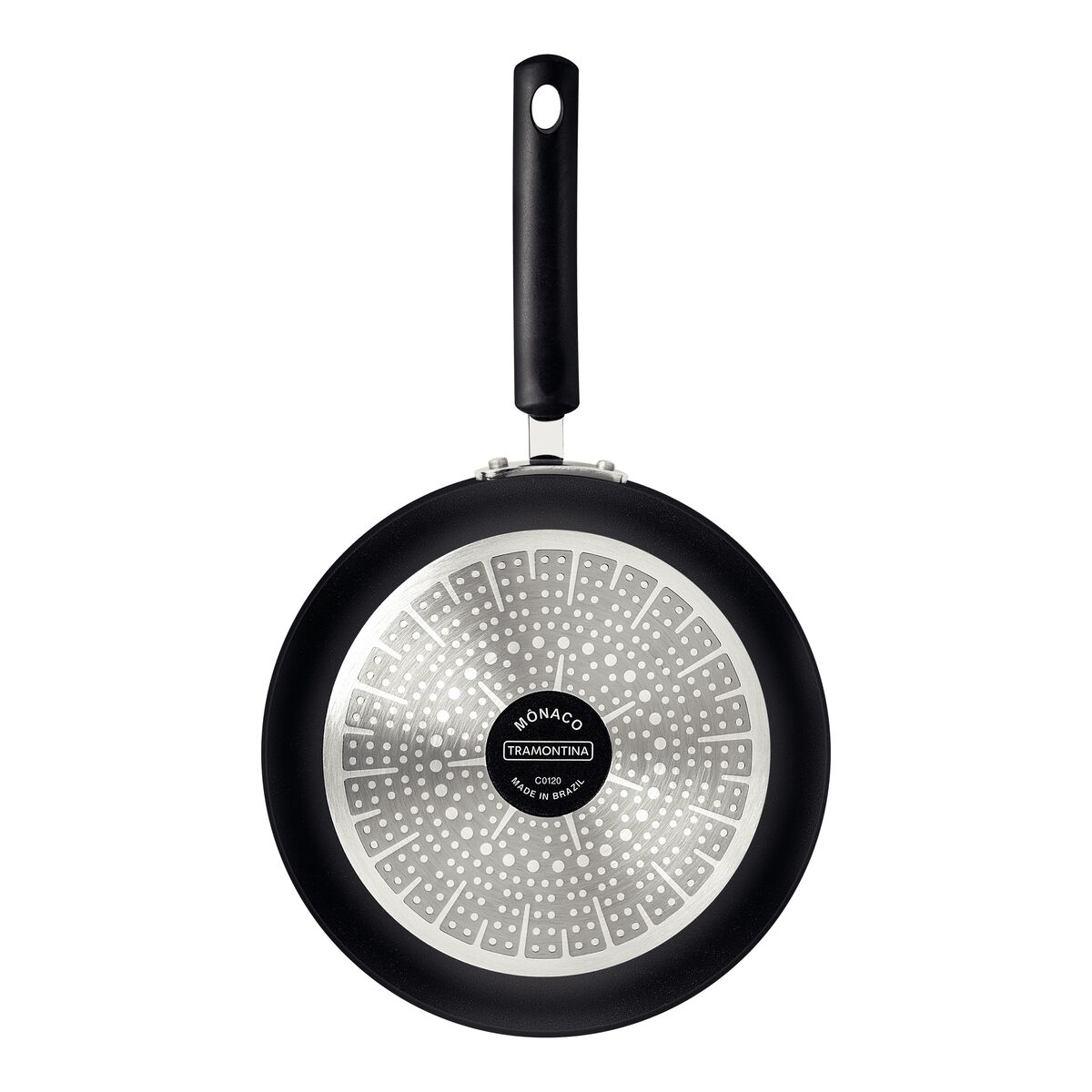 Frigideira Funda Tramontina Mônaco Induction em Alumínio com Revestimento Interno e Externo Antiaderente Starflon Premium Preto 24 cm 2,7 L