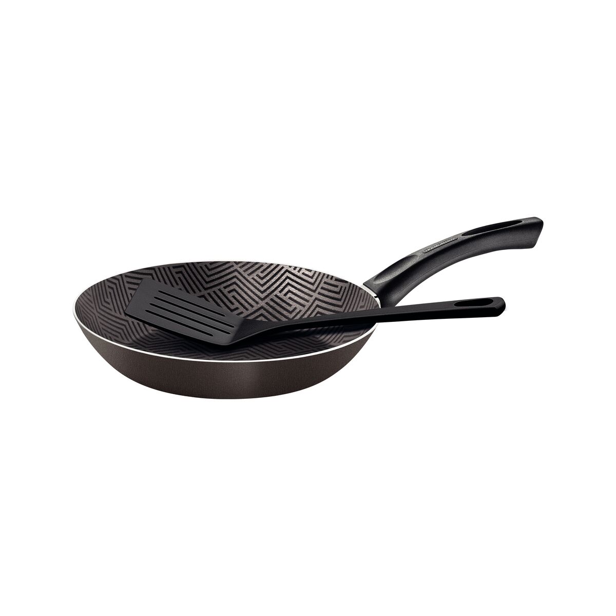 Frigideira Tramontina Paris em Alumínio com Revestimento Interno e Externo em Antiaderente Starflon Max Chumbo com Espátula de Nylon 20 cm 0,8 L