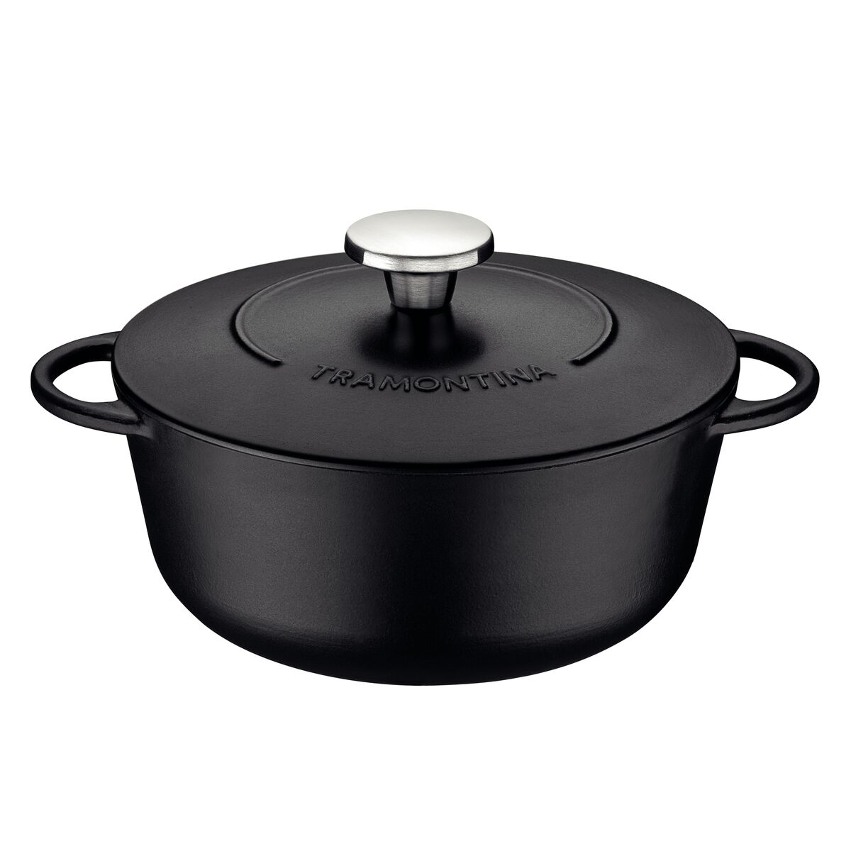 Caçarola Tramontina Trento em Ferro Esmaltado com Revestimento Interno em Antiaderente Starflon Excellent 24 cm 4 L