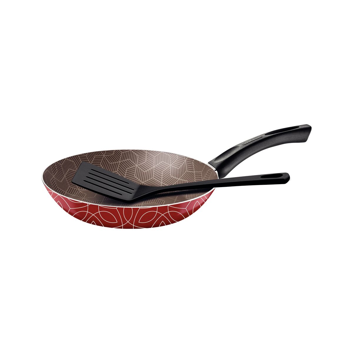 Frigideira Tramontina Paris em Alumínio com Revestimento Interno em Antiaderente Starflon Max e Externo Siliconado Vermelho com Espátula 20 cm 0,8 L