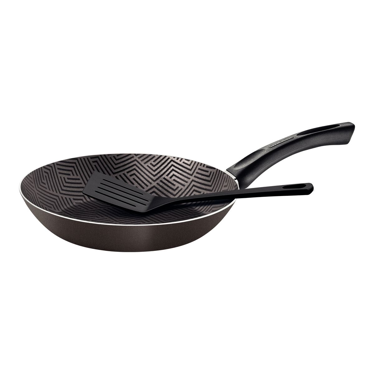 Frigideira Tramontina Paris em Alumínio com Revestimento Interno e Externo em Antiaderente Starflon Max Chumbo com Espátula de Nylon 26 cm 1,8 L
