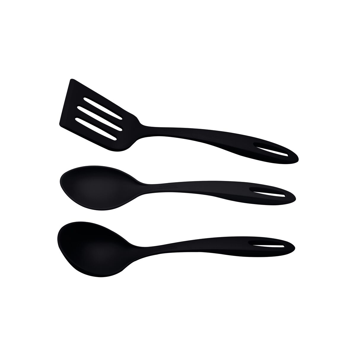Jogo de Utensílios Tramontina Ability em Nylon Preto 03 Peças