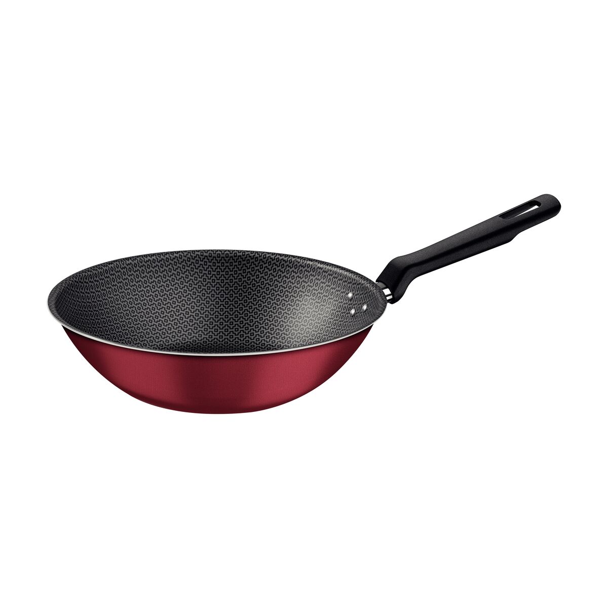 Wok Tramontina Loreto em Alumínio com Revestimento Interno e Externo em Antiaderente Starflon Max Vermelho 24 cm 2,2 L
