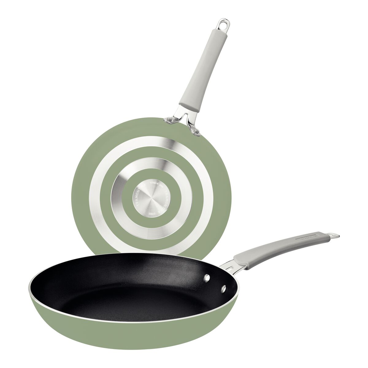 Jogo de Frigideiras Tramontina em Alumínio com Revestimento Interno em Starflon Premium e Externo Siliconado Verde 2 Peças