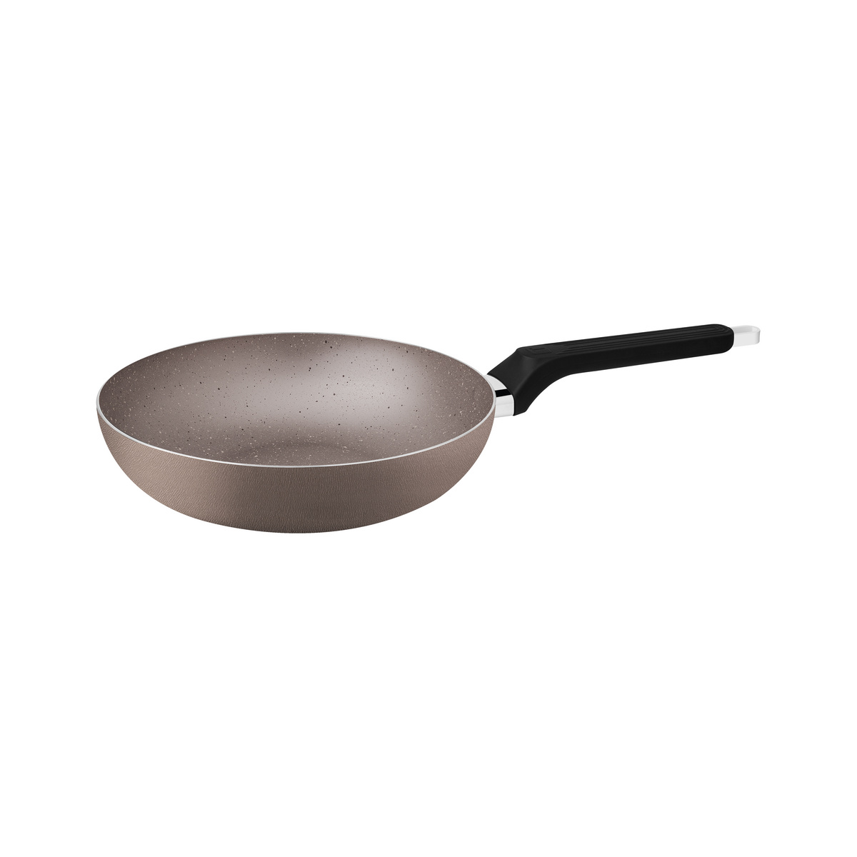 Frigideira Funda Tramontina Milazzo em Alumínio com Revestimento Interno e Externo em Antiaderente Starflon Max Amêndoa 24 cm