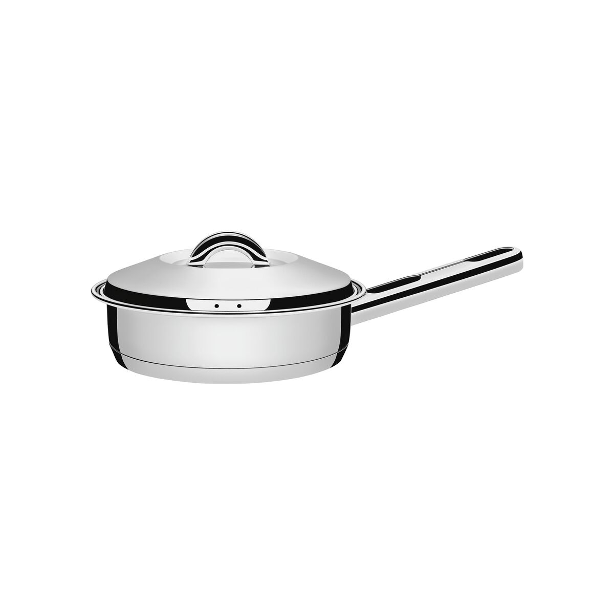 Frigideira Tramontina em Aço Inox Fundo Triplo com Tampa e Cabo 20 cm 2,1 L