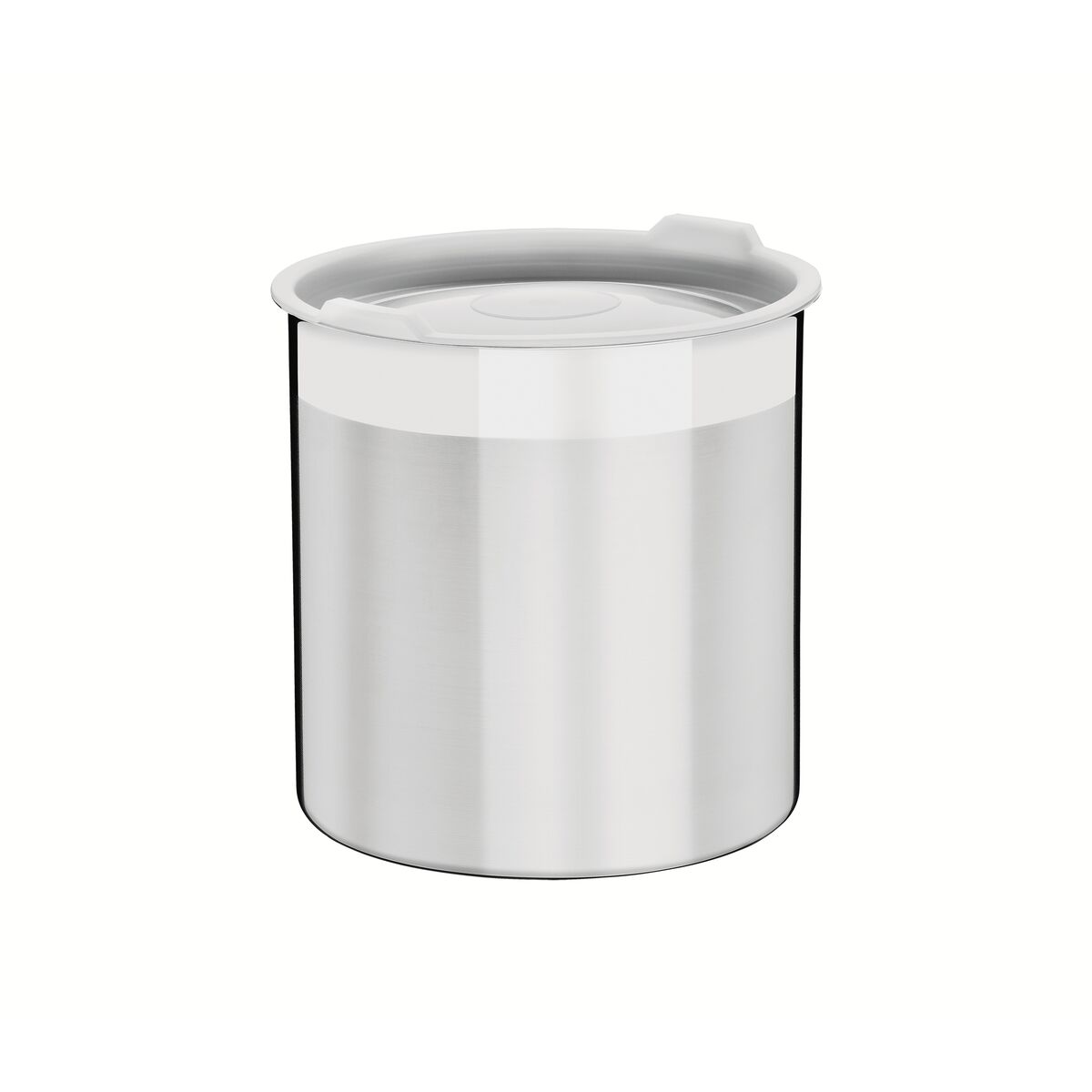 Pote Tramontina Cucina em Aço Inox para Mantimentos com Tampa Plástica 14 cm 2,3 L