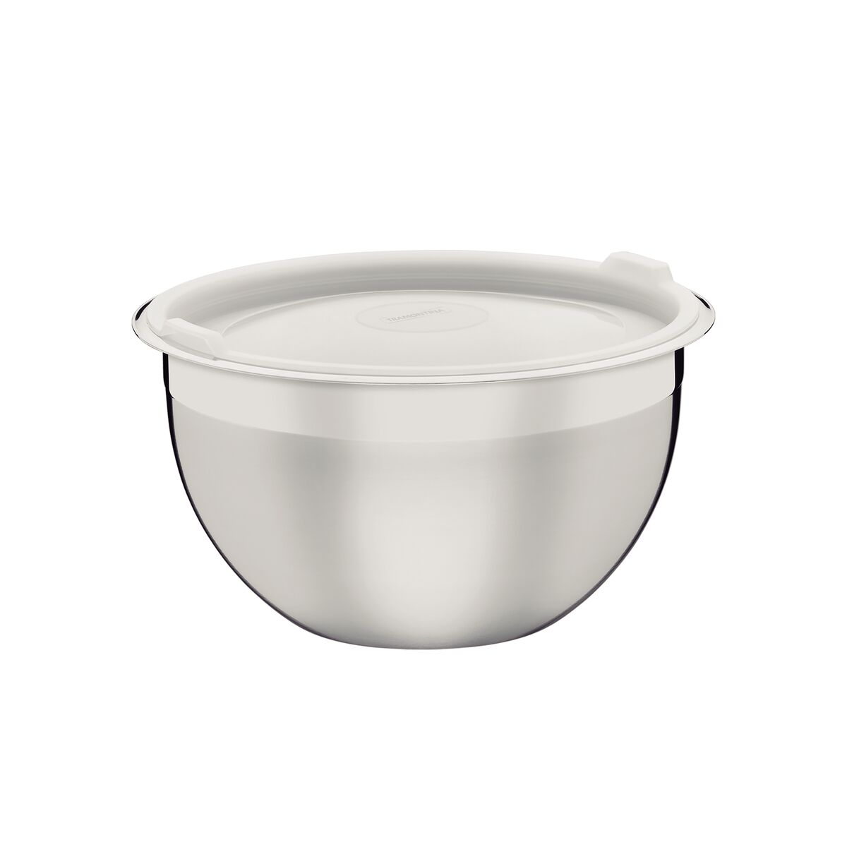 Recipiente Tramontina Cucina em Aço Inox com Tampa Plástica Preparar e Servir 24 cm 5,2 L