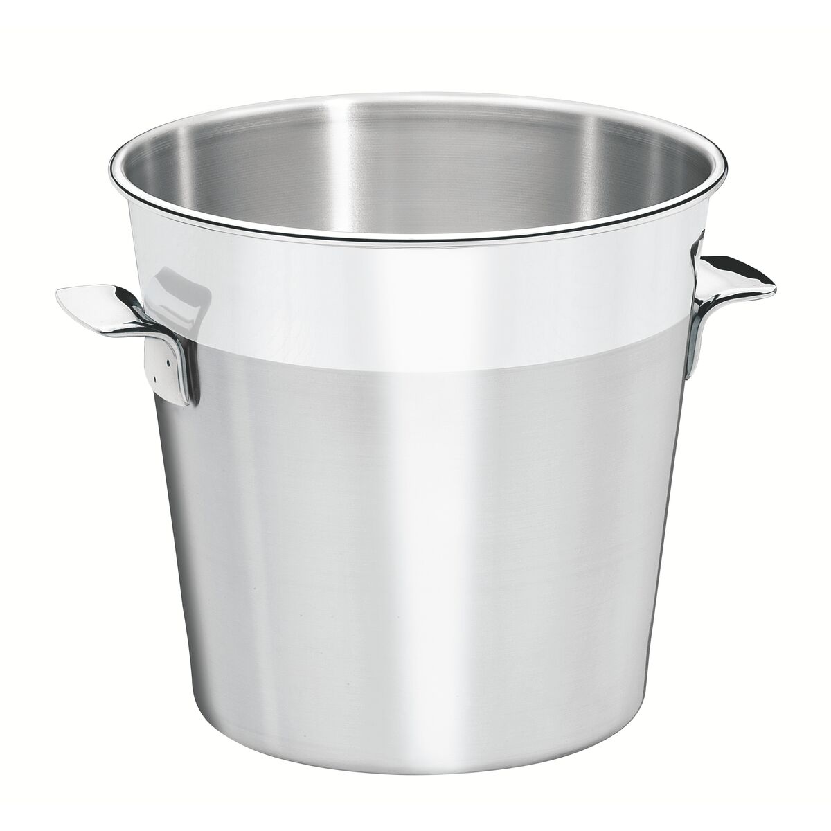 Balde para Garrafas Tramontina Cosmos em Aço Inox Fosco com Borda em Brilho 20 cm 5,2 L