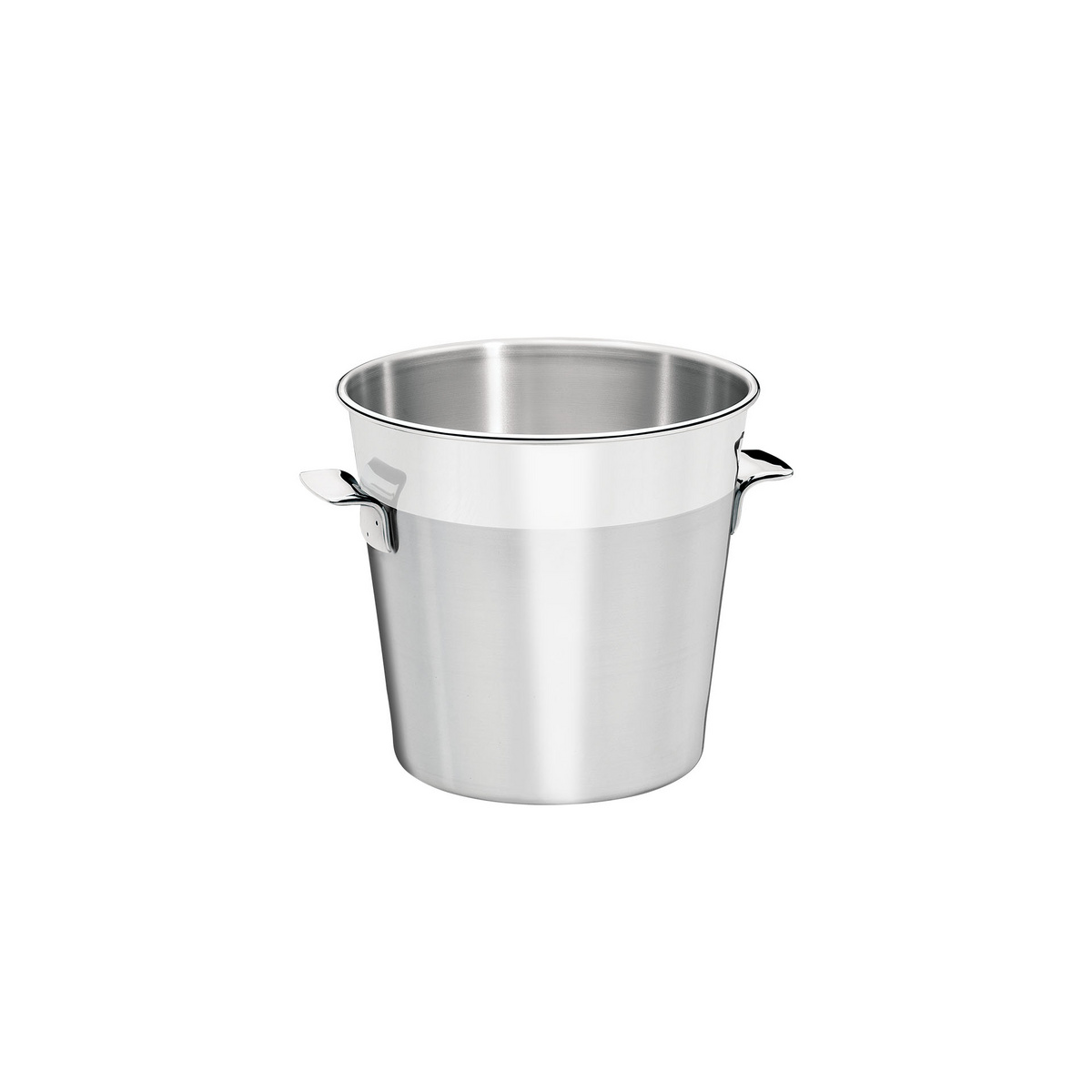 Balde para Gelo Tramontina Cosmos em Aço Inox Fosco com Borda em Brilho 14 cm 1,8 L