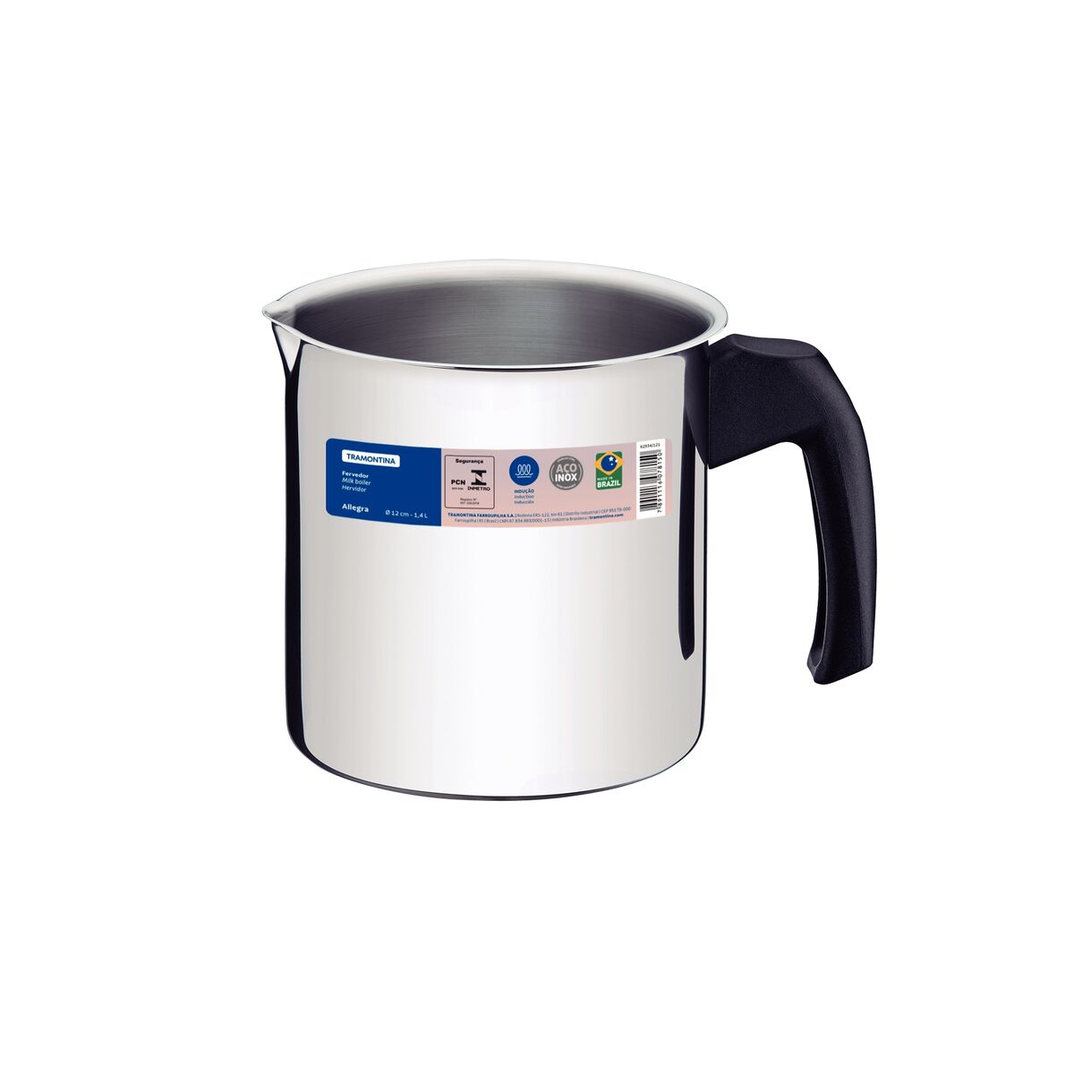 Fervedor aço inox com cabo de baquelite Ø 12cm