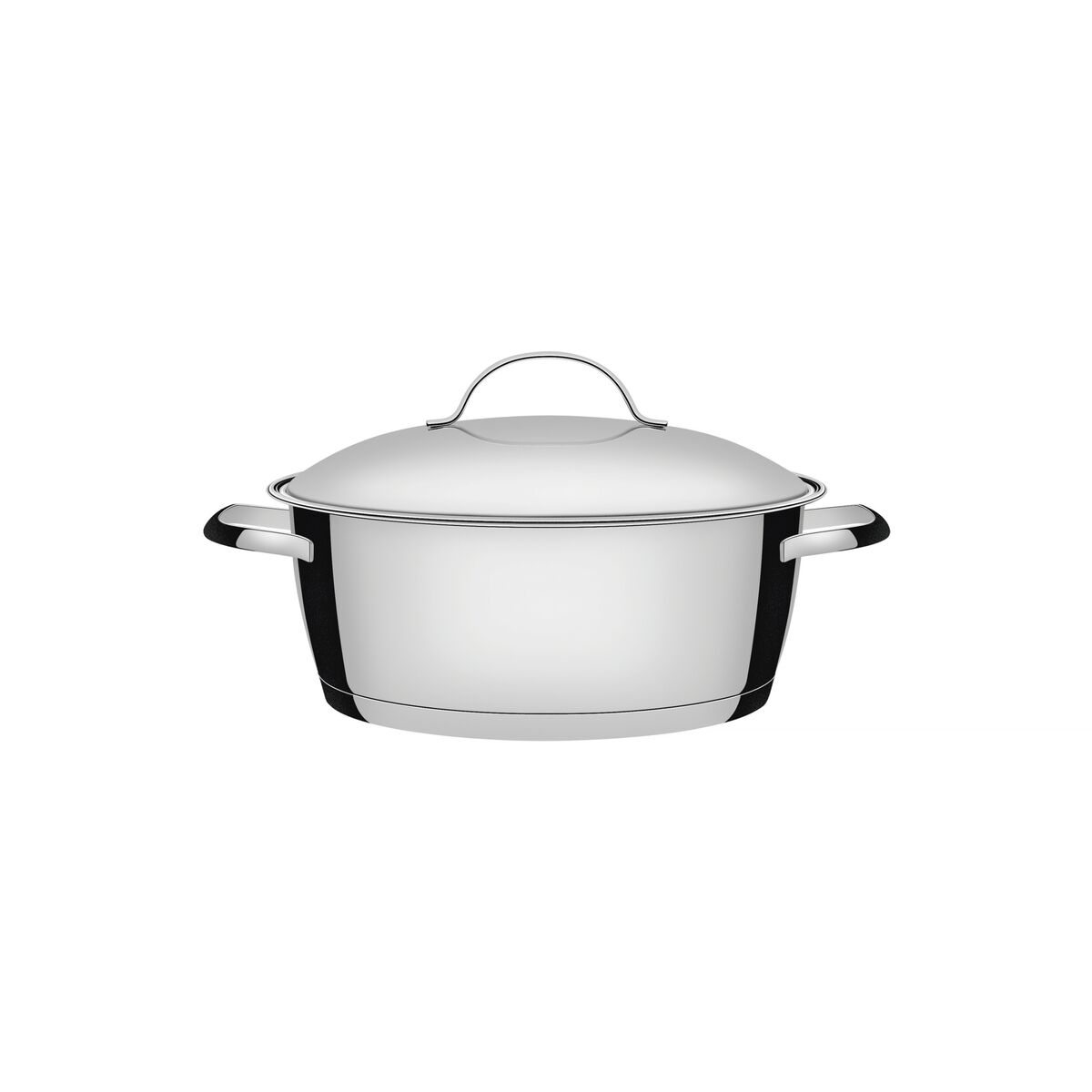 Caçarola Rasa Tramontina Allegra em Aço Inox com Fundo Triplo 22 cm 3,3 L