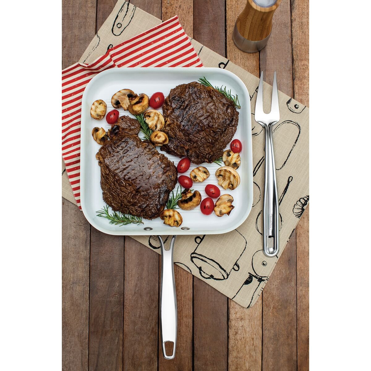 Garfo Trinchante Tramontina Extrata para Carnes em Aço Inox com Blister Individual