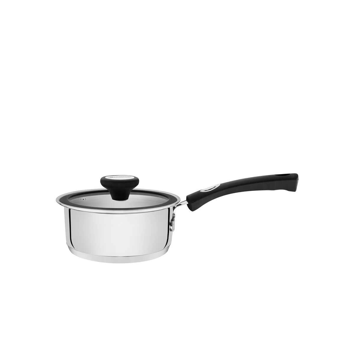 Panela Tramontina Solar Silicone em Aço Inox com Fundo Triplo 16 cm 1,4 L