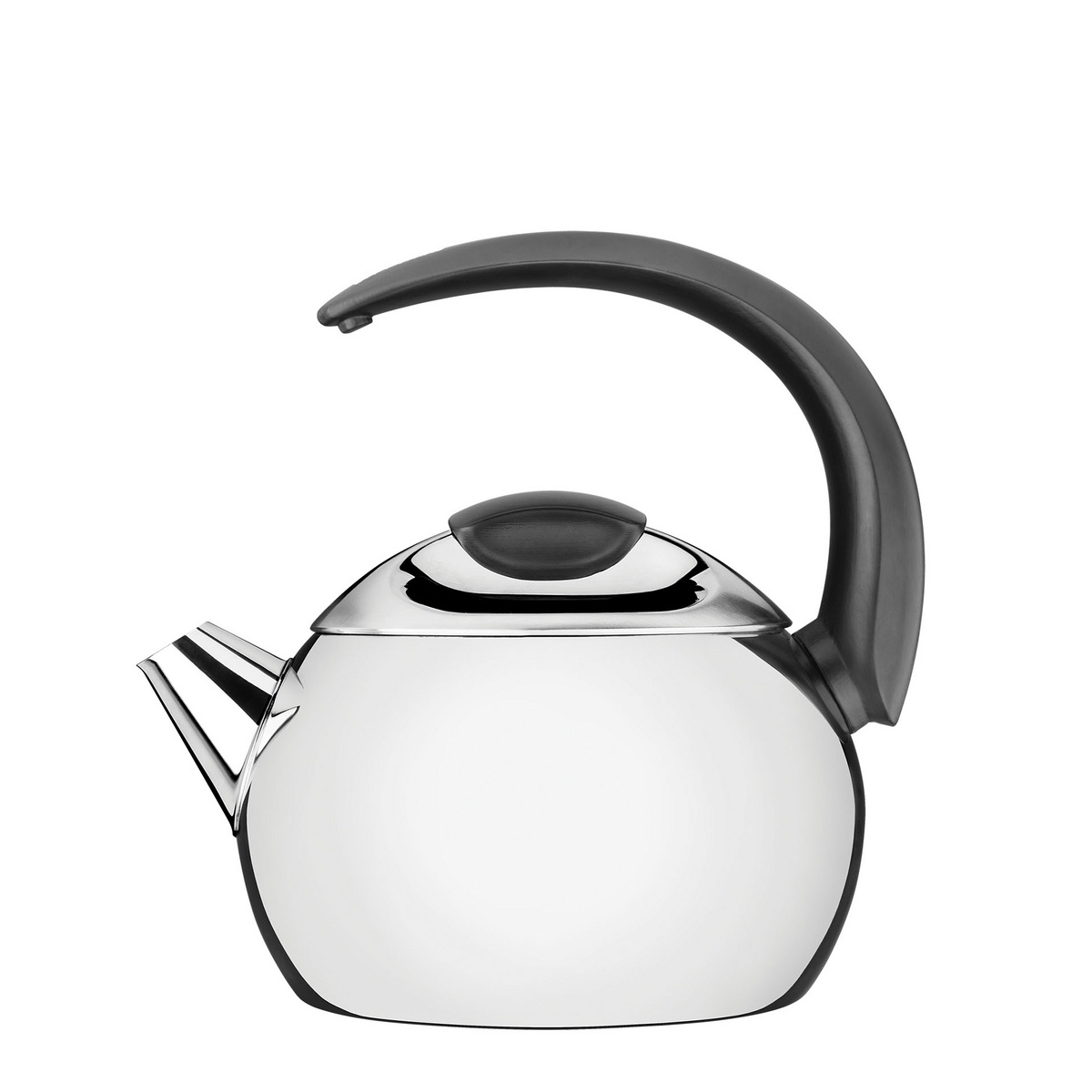 Chaleira Tramontina em Aço Inox Cabo Preto 14,5 cm 2,25 L