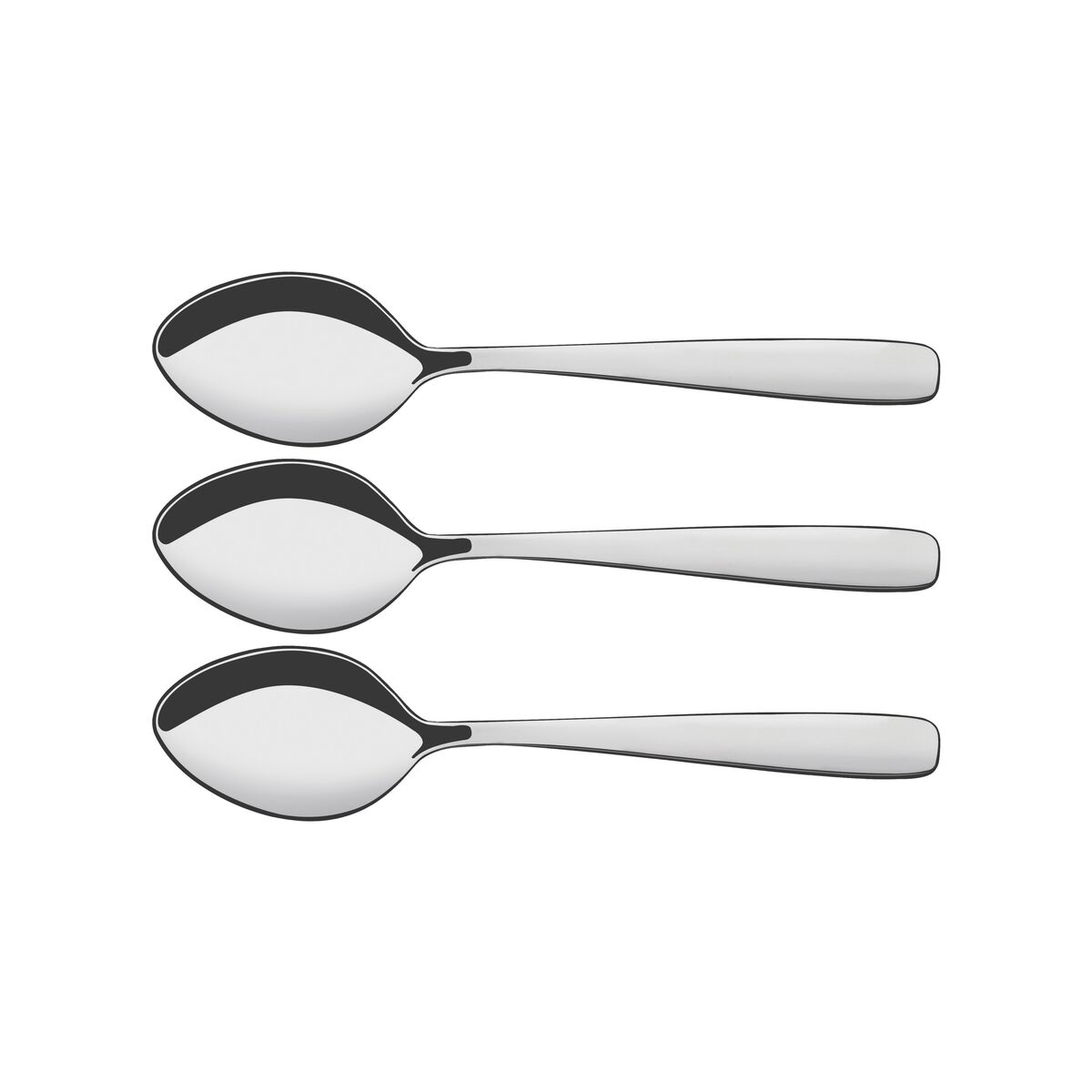 Conjunto de Colheres de Mesa Tramontina Amazonas em Aço Inox 3 peças