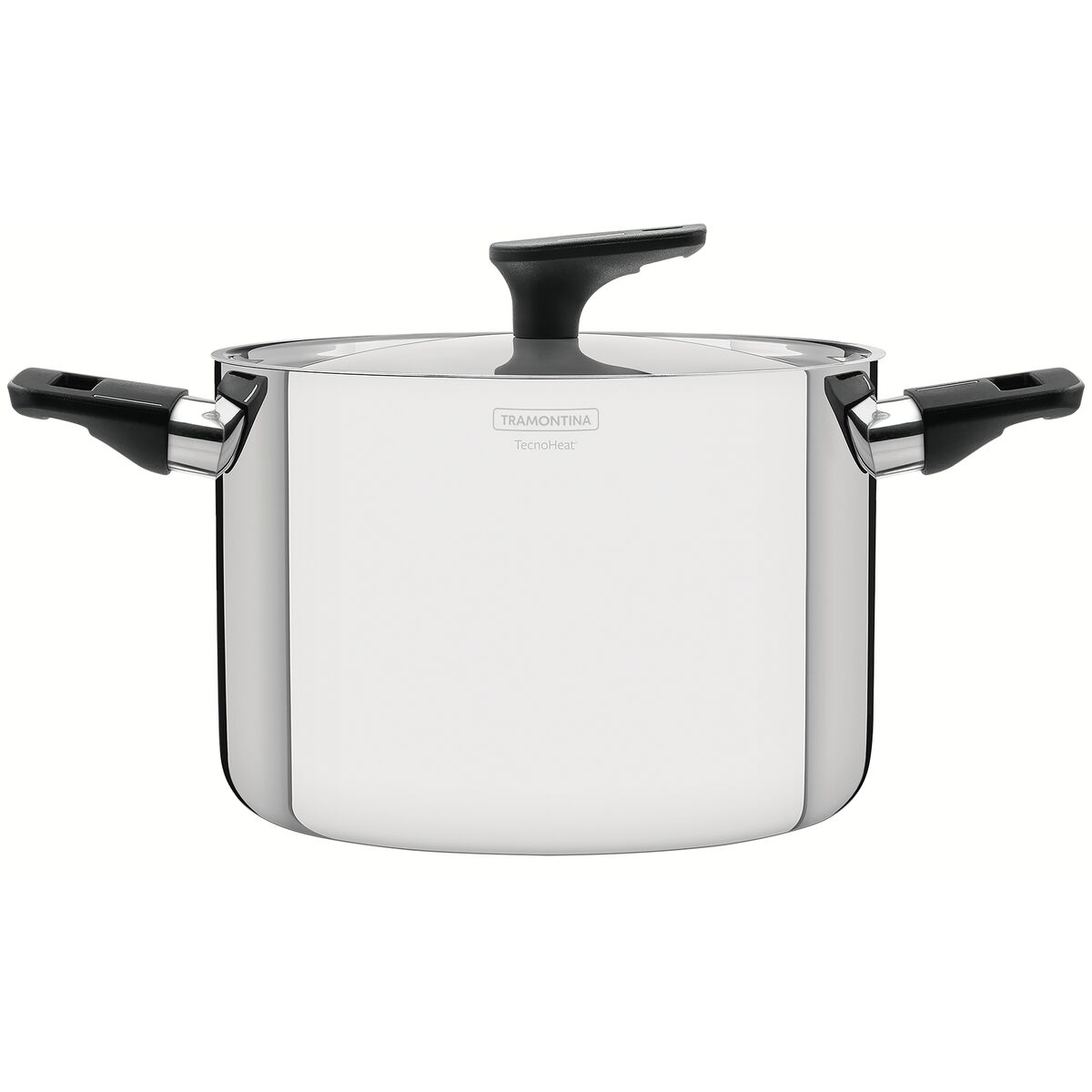 Caldeirão Tramontina Grano Baquelite em Aço Inox com Corpo Triplo Tampa e Alças de Baquelite 24 cm 7,7 L