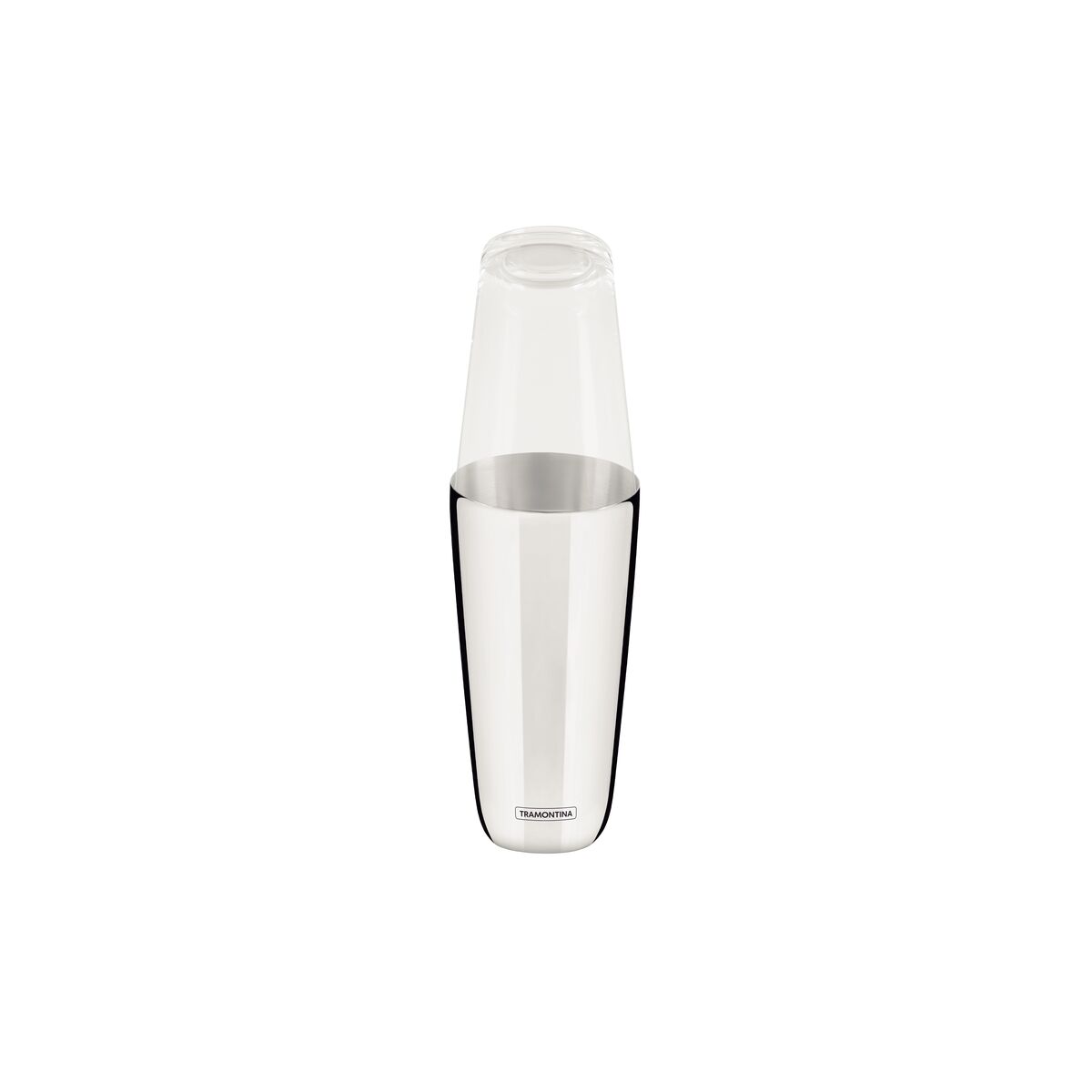 Coqueteleira Boston Tramontina em Aço Inox e Tampa em Vidro 700 ml