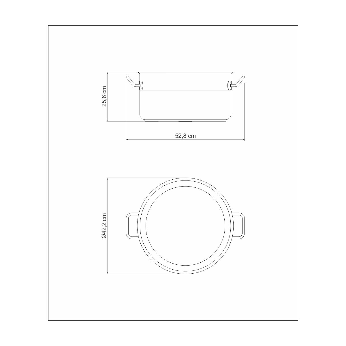 Caldeirão Tramontina Professional em Aço Inox com Fundo Triplo sem Tampa 40 cm 30 L
