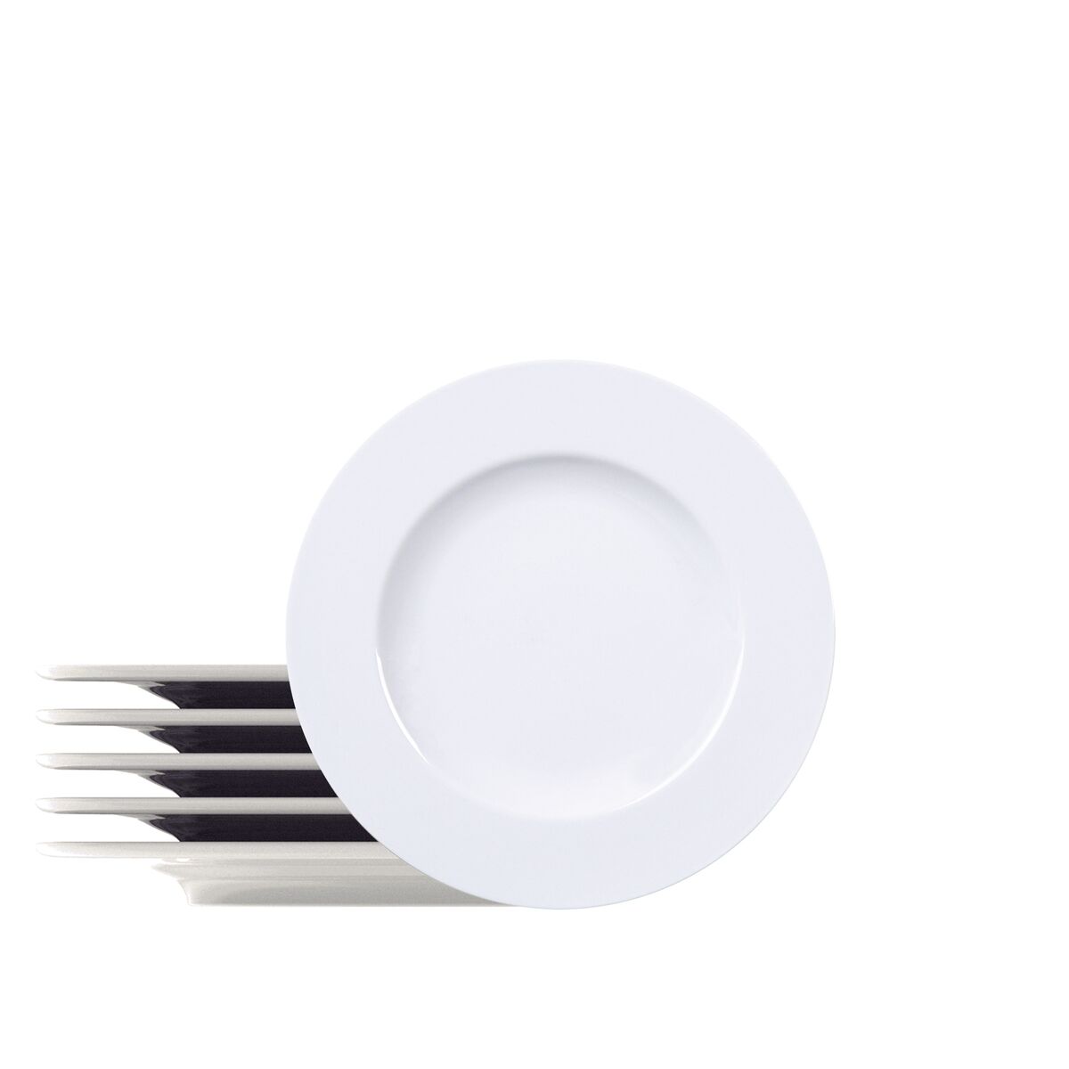 Kit Prato Sobremesa Tramontina Maria Augusta em Porcelana 21 cm 06 Peças