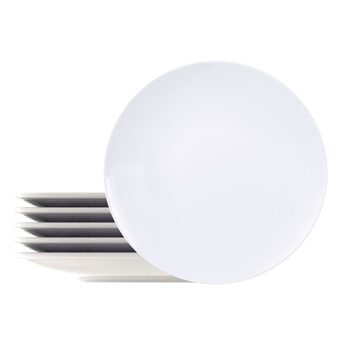 Kit Prato Raso Tramontina Leonora em Porcelana 25 cm 06 Peças