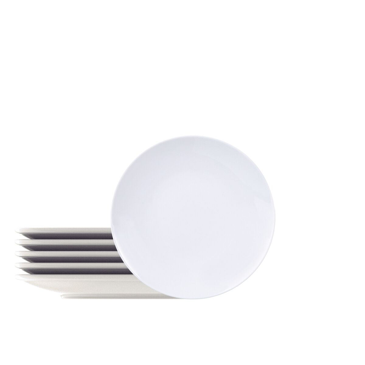 Kit Prato Sobremesa Tramontina Leonora em Porcelana 19 cm 06 Peças