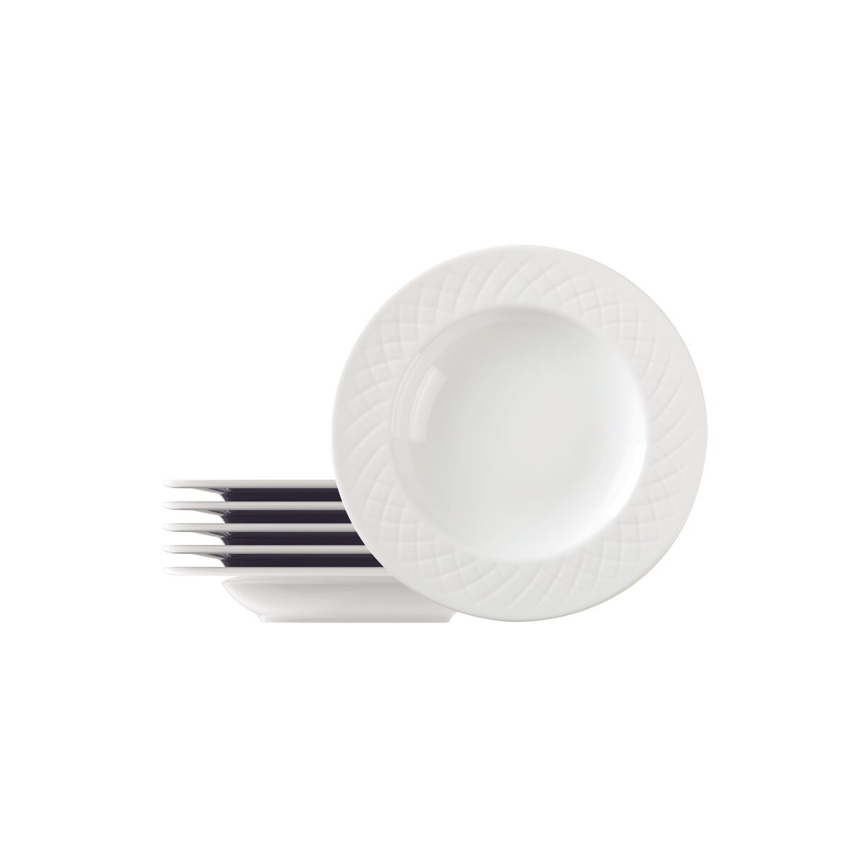 Kit Prato Fundo Tramontina Ingrid em Porcelana Decorada 23 cm 06 Peças