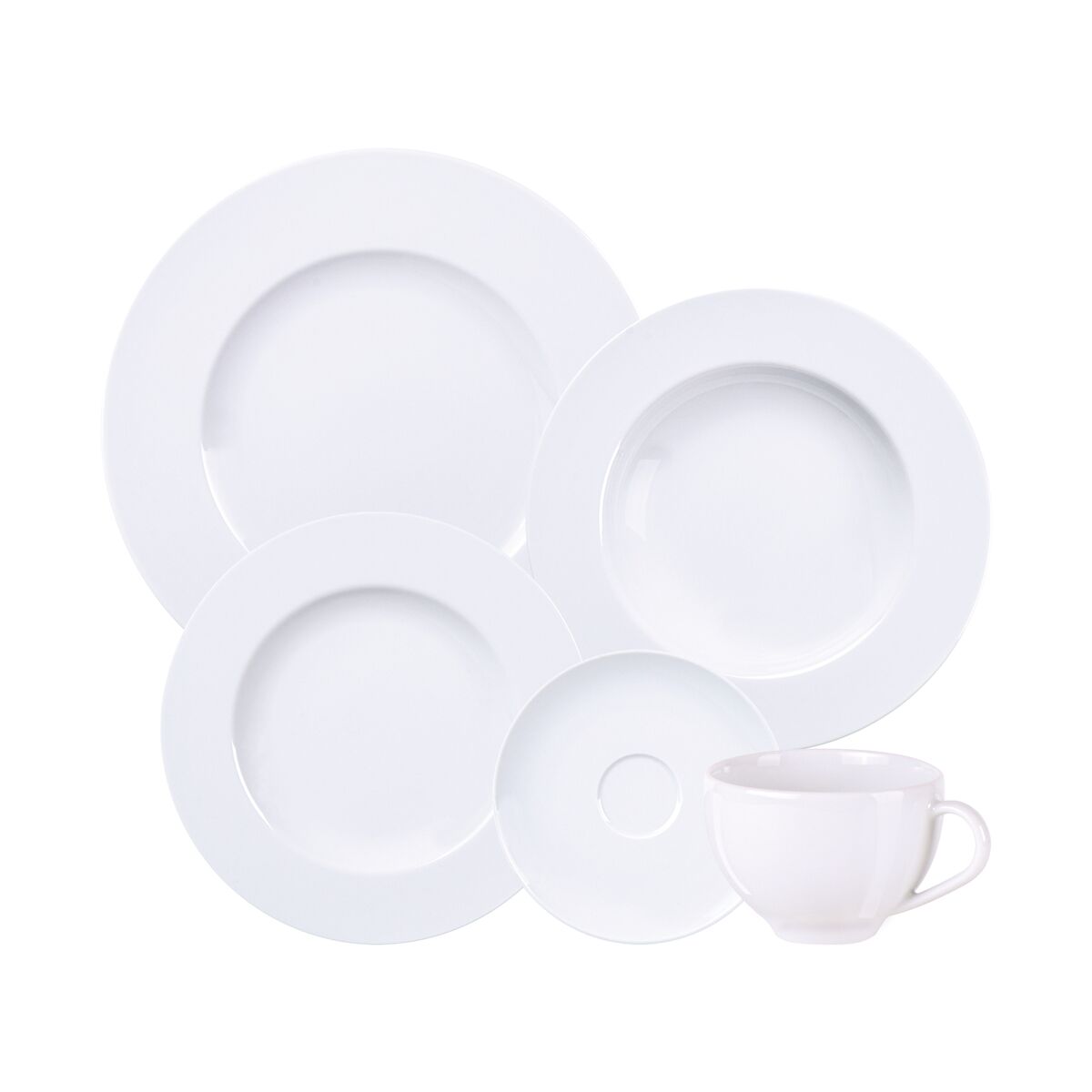 Aparelho de Jantar Tramontina Maria Augusta em Porcelana 20 Peças