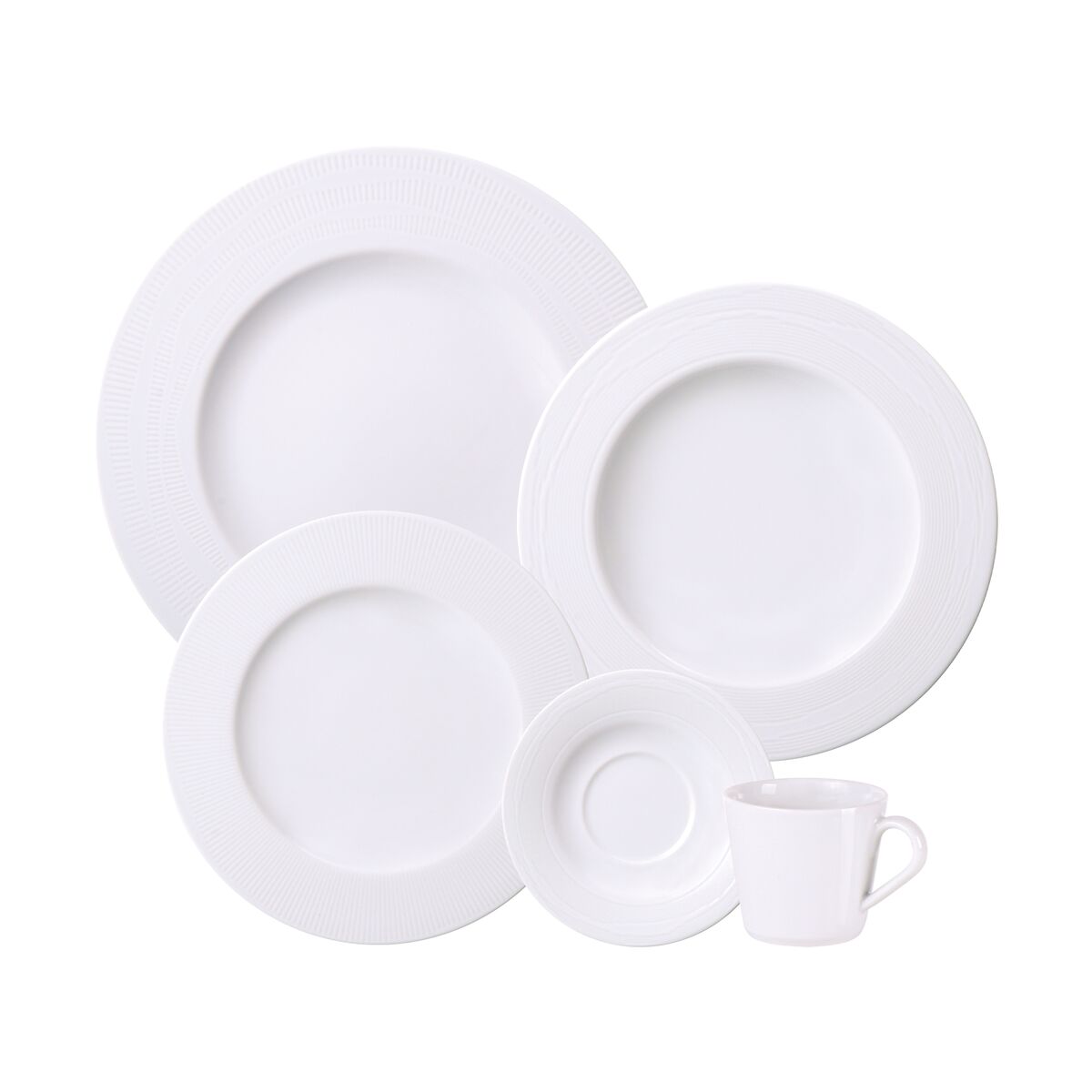 Aparelho de Jantar Tramontina Nexus em Porcelana Decorada 20 Peças