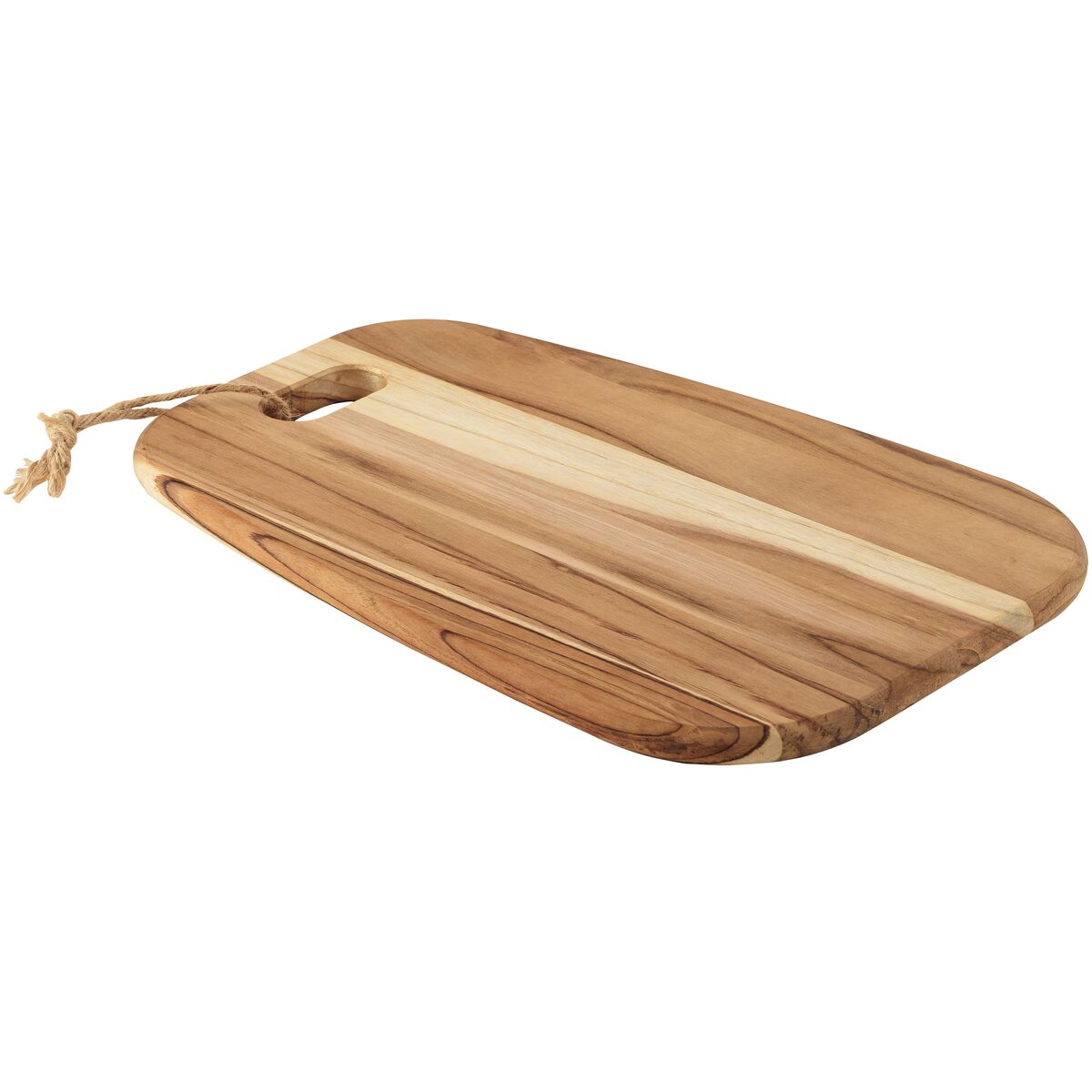 Tábua para Queijos e Frios Tramontina Provence em Madeira Teca FSC 40x28 cm com acabamento em Óleo Mineral.