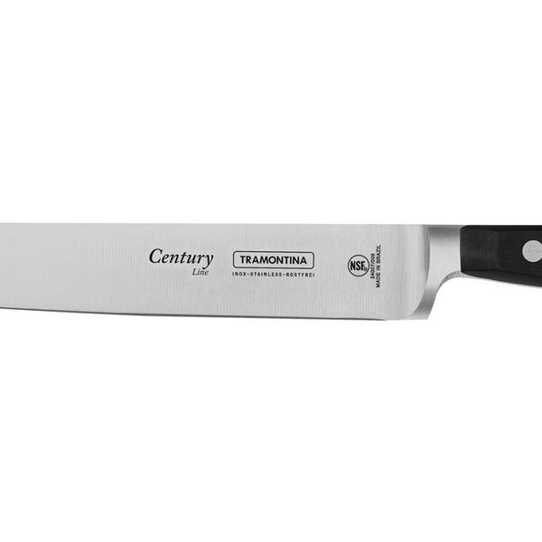 Faca para Carne Tramontina Century com Lâmina em Aço Inox e Cabo em Policarbonato e Fibra de Vidro 10"