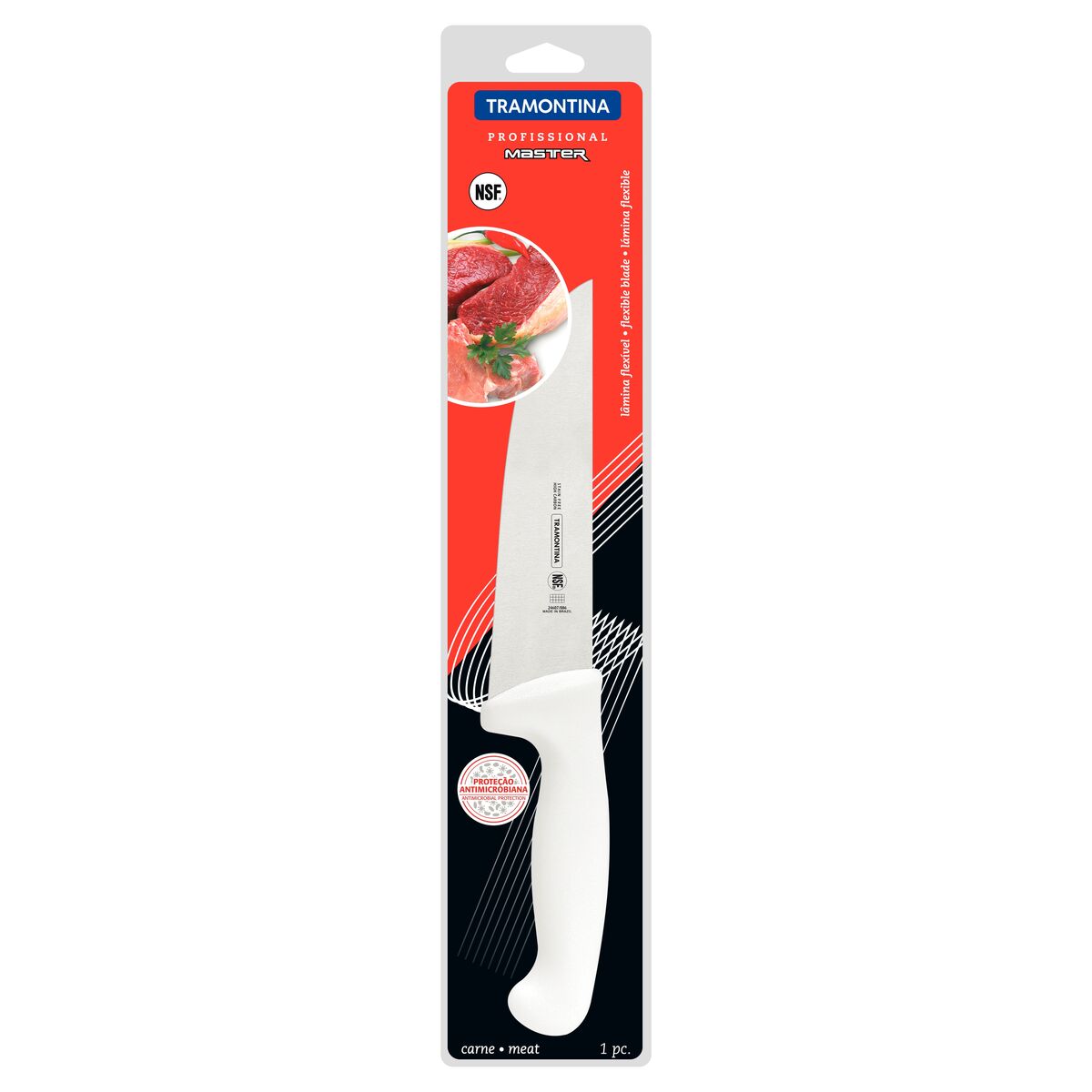 Faca Carne Inox 6 Profissional Bra na Br