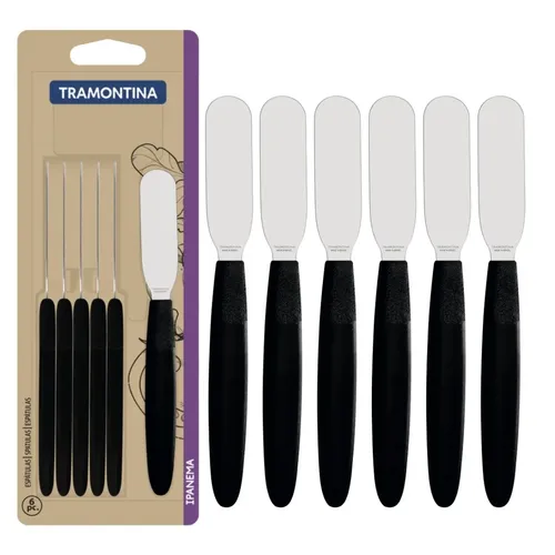 Conj Espatulas Inox 6 Pc Ipan Tramo na Col