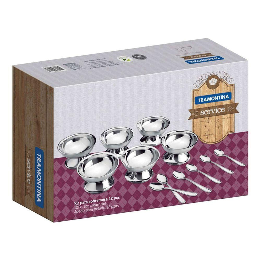 Taca Inox P/sorvete C/pe Tramontina na Col