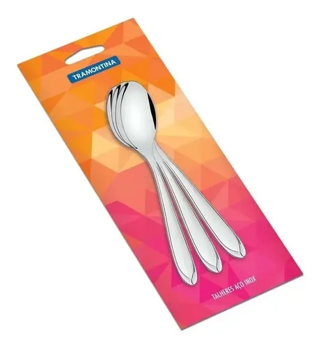 Cj Colheres de Mesa Laguna 3 Pc Aco Ino